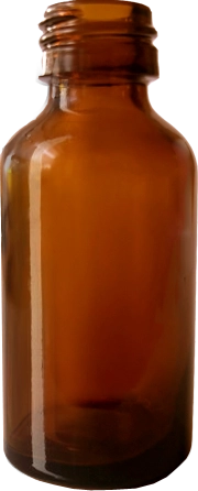 Flaconcino in vetro farmaceutico con bocca a vite PFP18 20 ml.