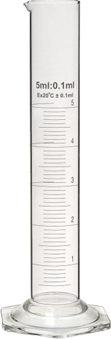5ml Class A graduated cylinder.