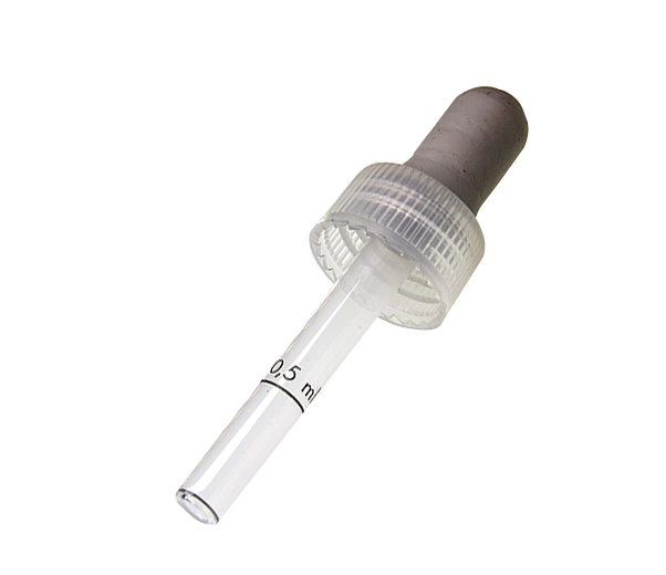 Graduated screw-on glass dropper