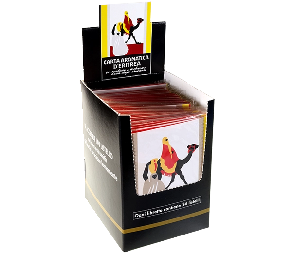 Eritrean aromatic paper display with 30 booklets