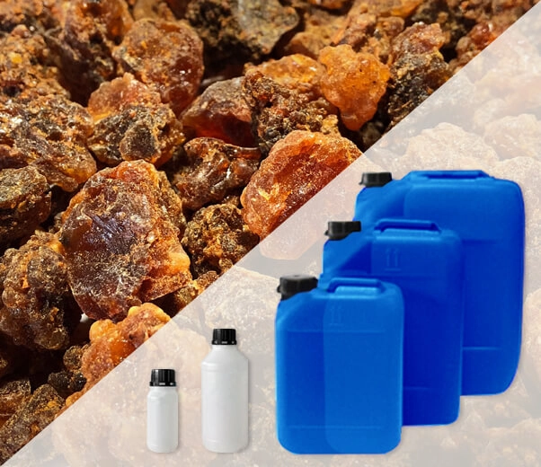 Industrial packaging of Myrrh absolute oils