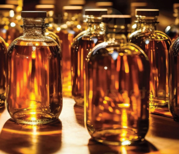 Ancient perfume laboratory Muschio bottles