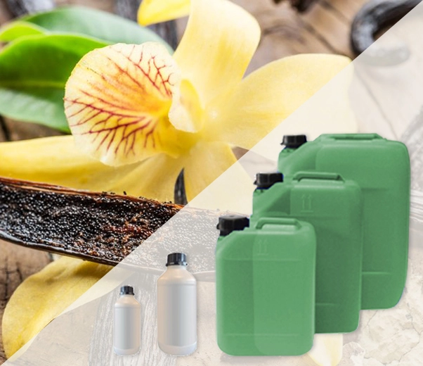 Industrial packaging of Vanilla room fragrances