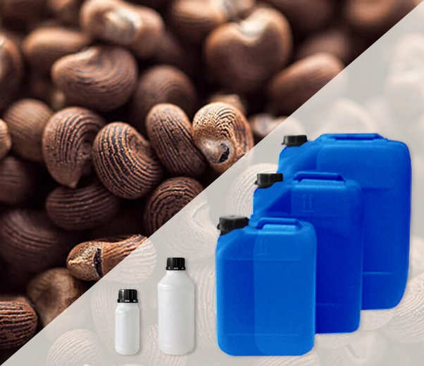 Industrial packaging of Ambretta essential oils