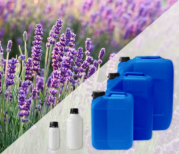Industrial packaging of lavender essential oils