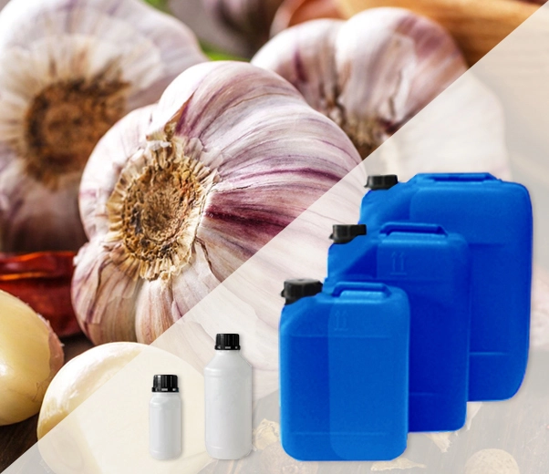 Industrial packaging of essential oils Garlic