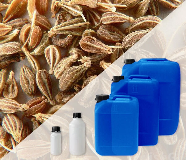 Industrial packaging of green anise essential oils