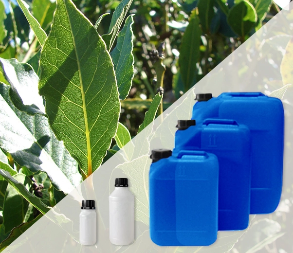 Industrial packaging of essential oils Laurel