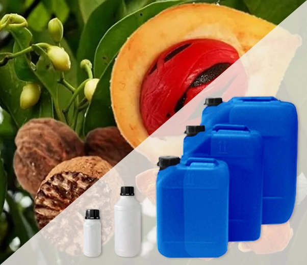 Industrial packaging of essential oils Nutmeg