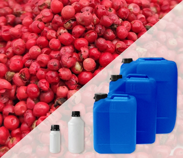 Industrial packaging of essential oils Pink Pepper