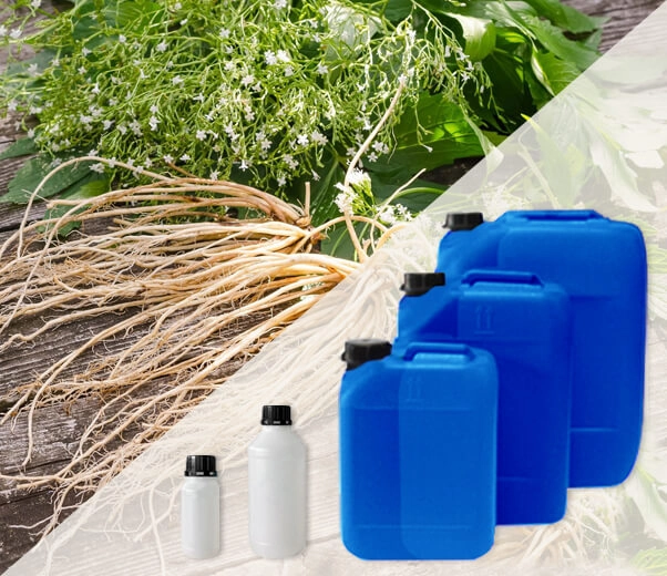 Industrial packaging of Valerian essential oils