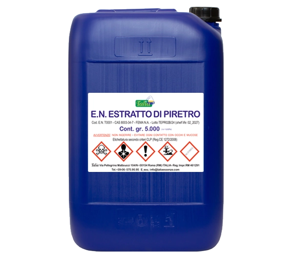 Natural Pyrethrum Extract 5.0 kg can.