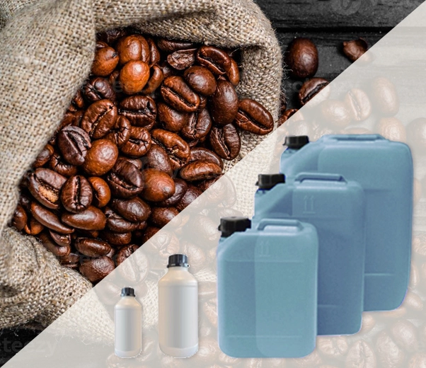 Industrial packaging of Coffee oil fragrances