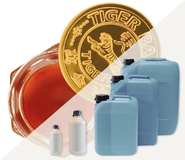 Industrial packaging of Tiger oil fragrances