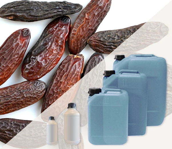 Industrial packaging of Tonka bean fragrances