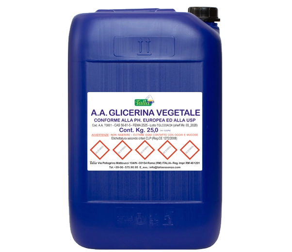 Vegetable glycerin FU-SP 25.0 kg can.