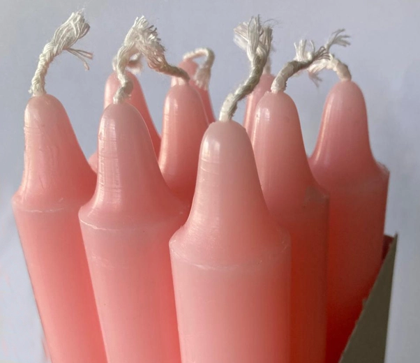 Pink Rose Candles