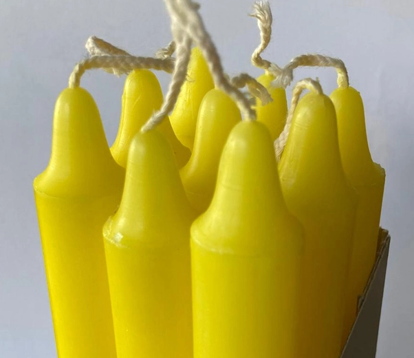 Yellow Orange Blossom Candles