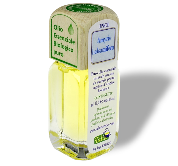 Amyris essential oil bottle