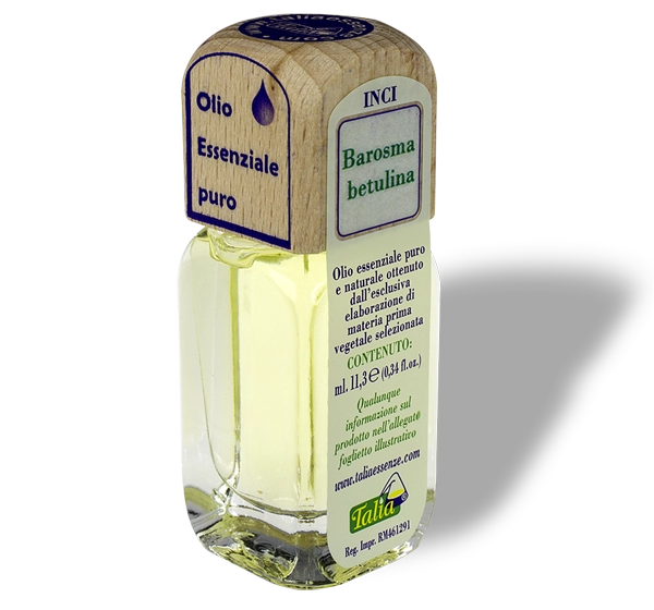 Bottle of Bucco essential oil