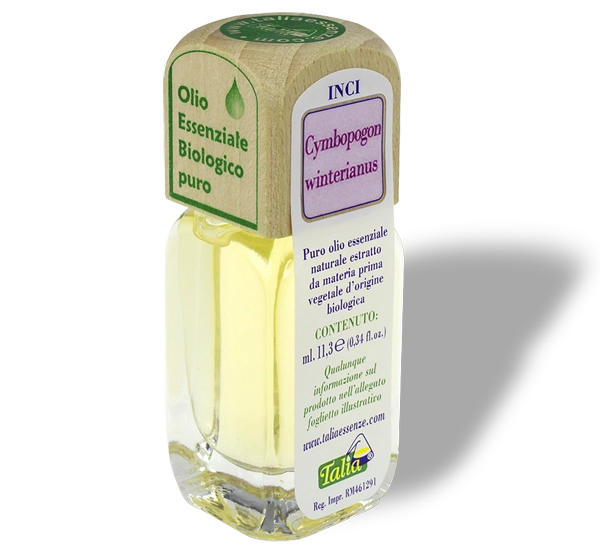 Citronella essential oil bottle