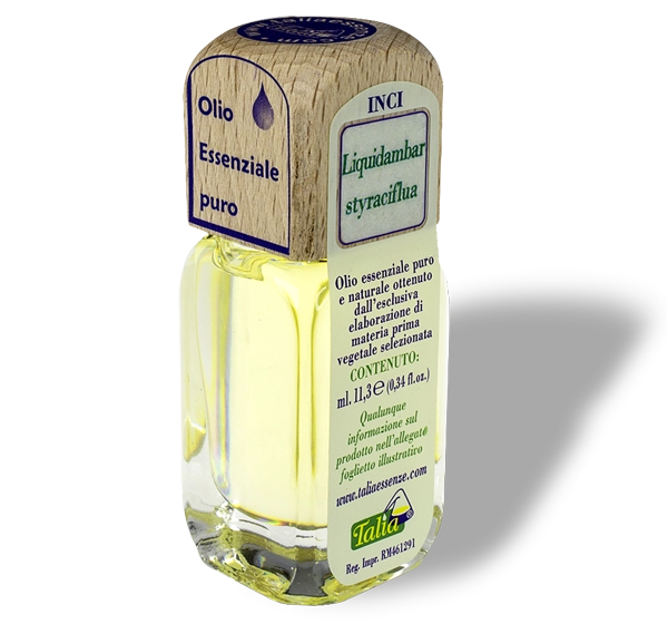 Vial of liquid Styrax essential oil