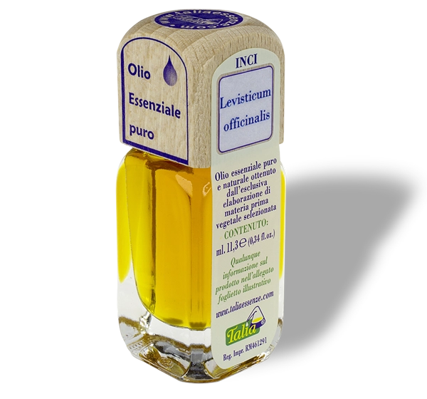 Bottle of Lovage leaf essential oil