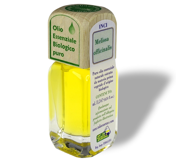 Bottle of Melissa essential oil