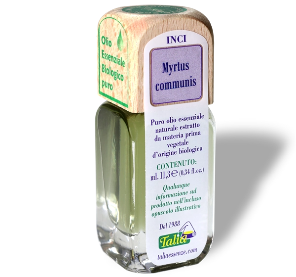 Myrtle essential oil bottle