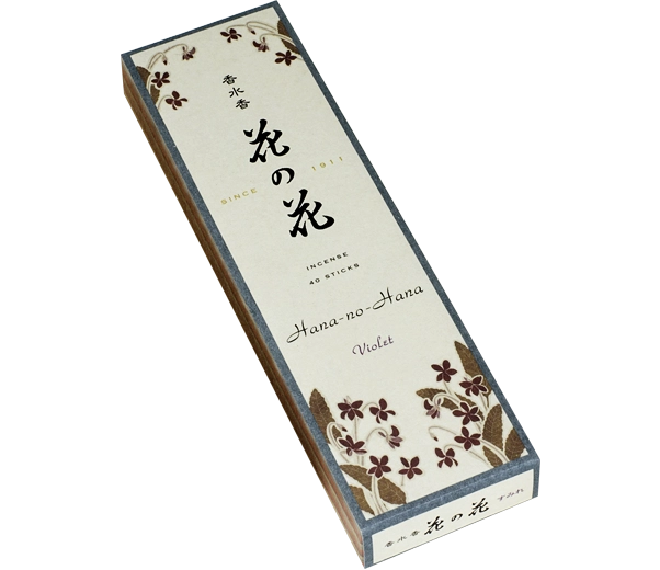 Hana-no-hana Violet Incense Case 40 Sticks