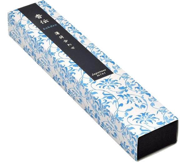 Kohden Japanese Mint Incense Stick Case, 40 Sticks