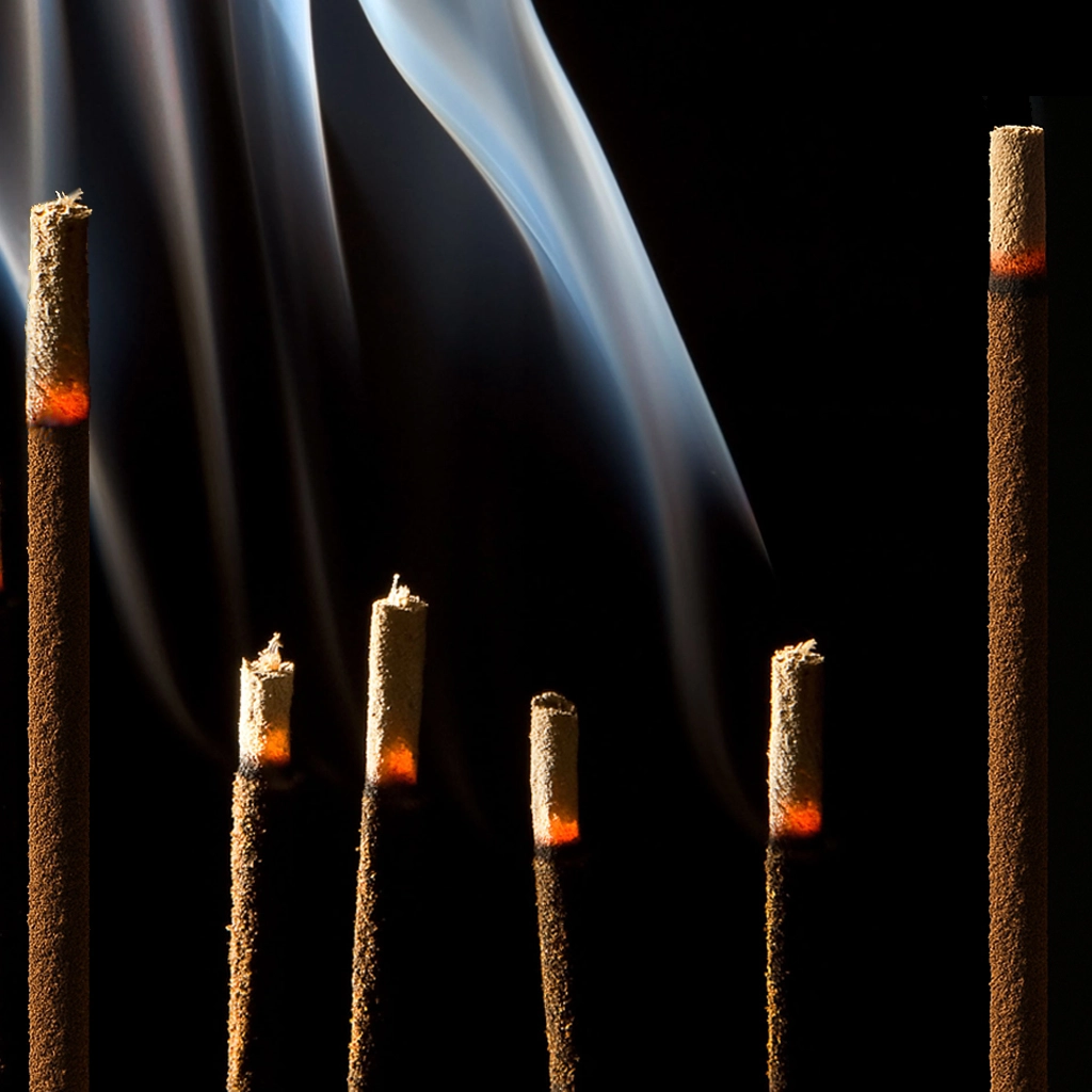 Smoking incense sticks