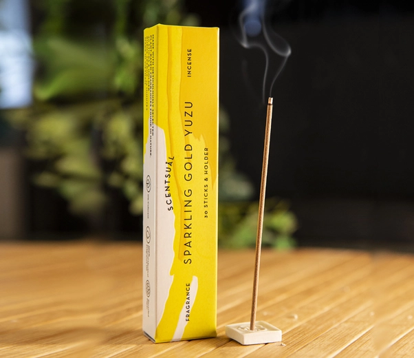 Scentsual Gold yuzu incense