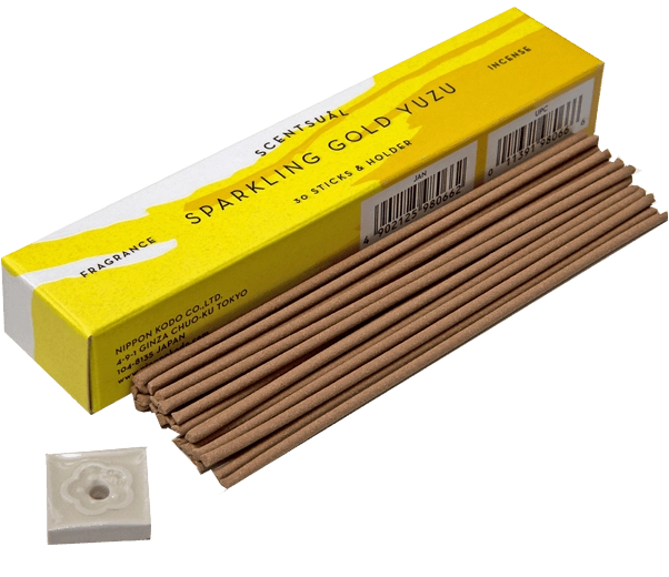 Scentsual Gold Yuzu Incense Case 30 Sticks