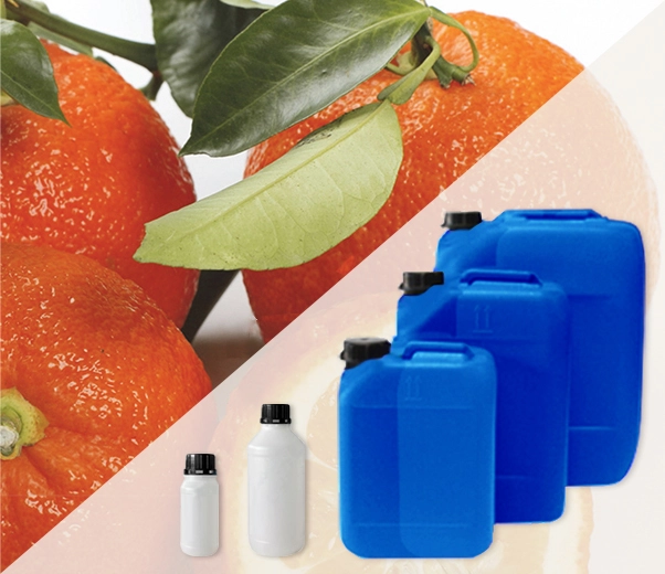 Industrial packaging of bitter orange essential oils