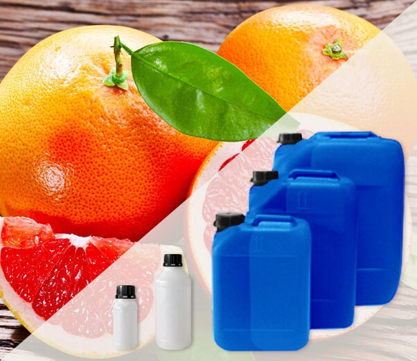 Industrial packaging of grapefruit essential oils