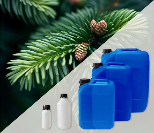 Industrial packaging of Silver Fir essential oils