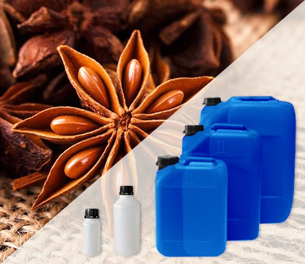 Industrial packaging of essential oils of star anise