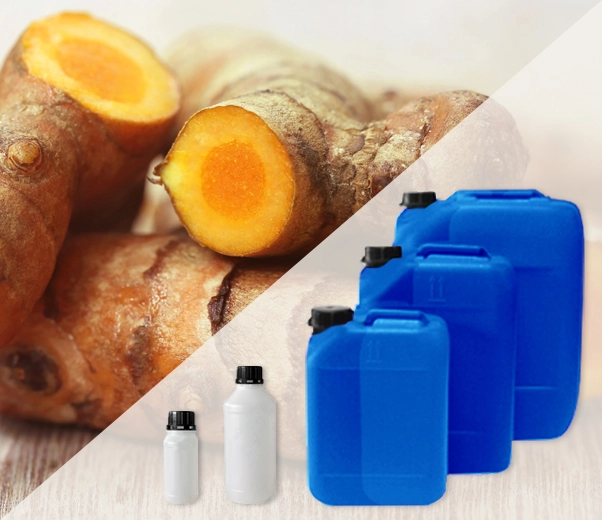 Industrial packaging of essential oils of turmeric