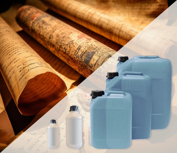 Industrial packaging of Egyptian Papyrus fragrances