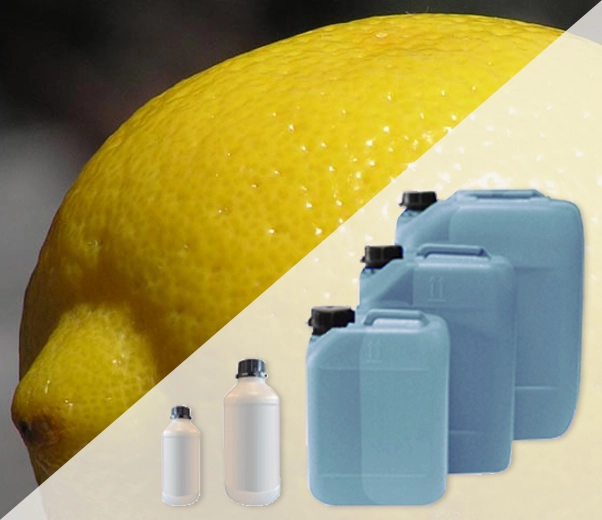 Industrial packaging of Lemon zest fragrances