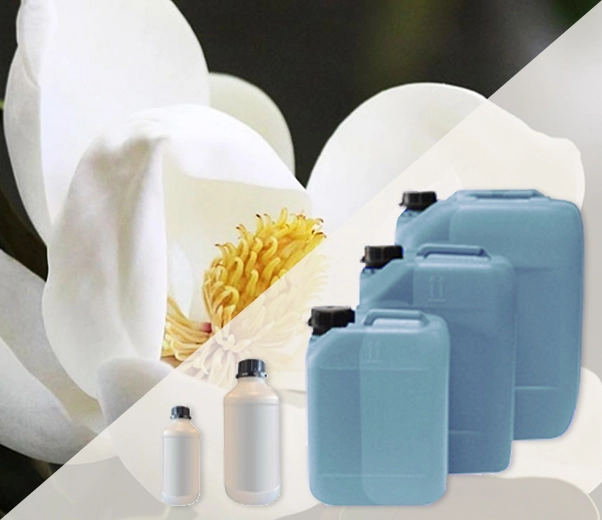 Industrial packaging of Magnolia flower fragrances