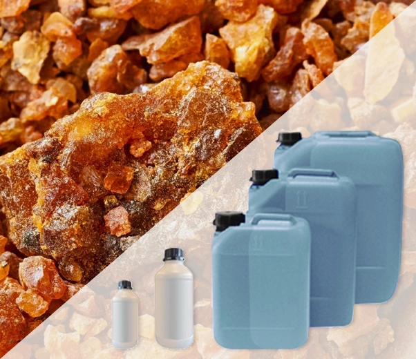 Industrial packaging of Myrrh fragrances