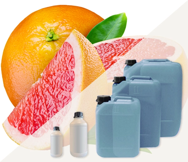 Industrial packaging of Pink Grapefruit fragrances