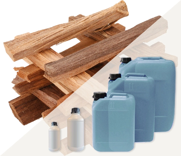 Industrial packaging of Sandalwood fragrances