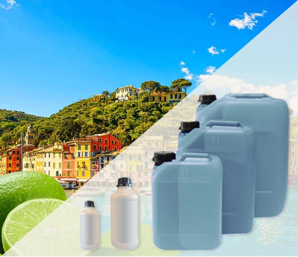 Industrial packaging of Talcus citratus fragrances