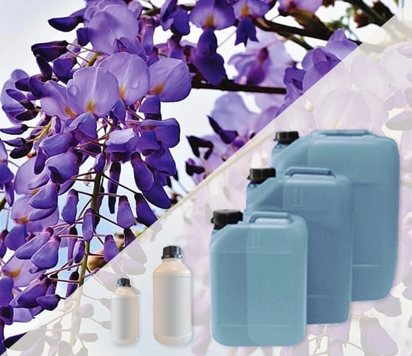Industrial packaging of Wisteria fragrances