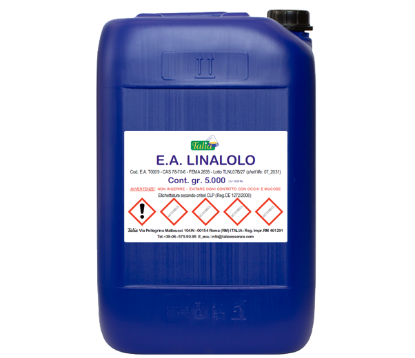 Linalool 10 kg can.