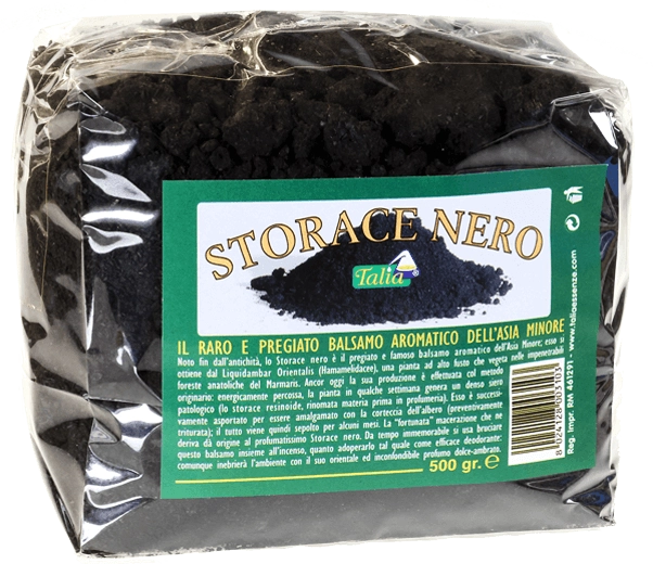 Black styrax 500 gr bag.