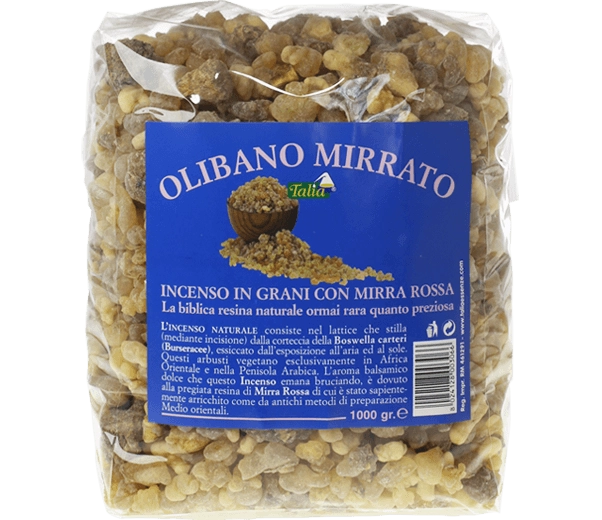 Olibano Mirrato 1 kg bag.